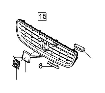 31383031 Volvo Grille Emblem Front Body Bumper
