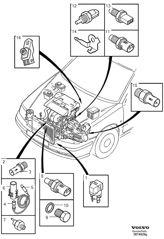 2001 Volvo S40 Ambient Air Temperature Sensor - 30810375 | Hendrick